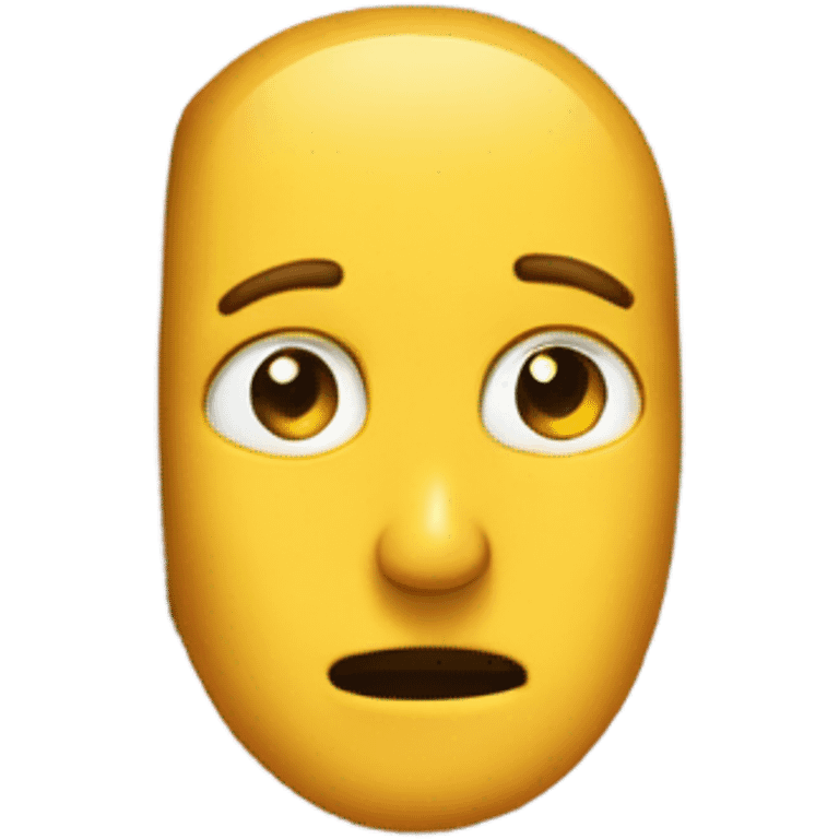 A man’s head sticking out of a bathroom emoji