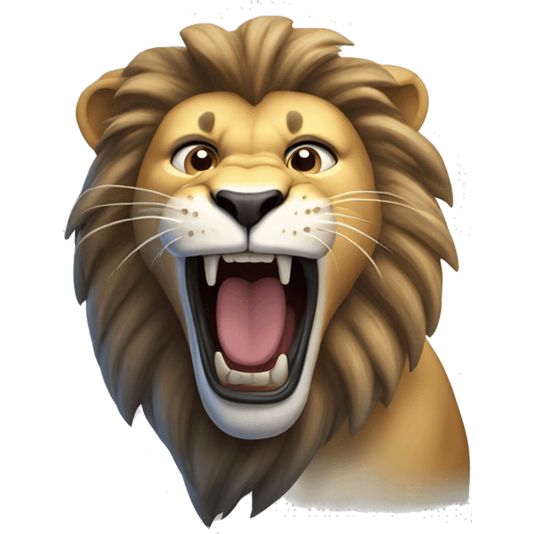 Lion roaring emoji