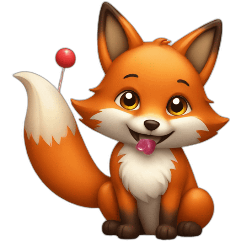 fox-with-candy emoji