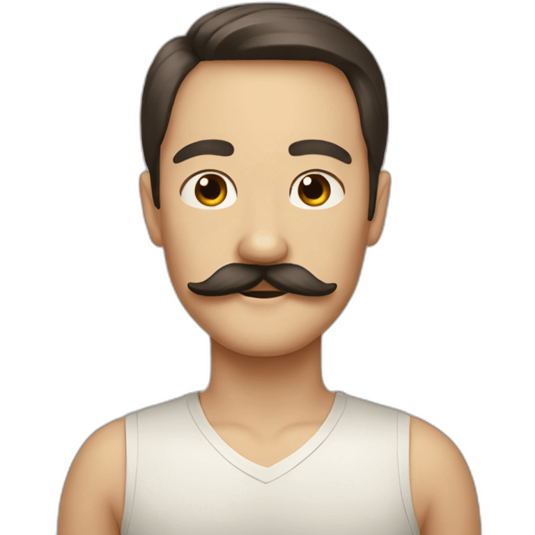 human mustache siamese emoji