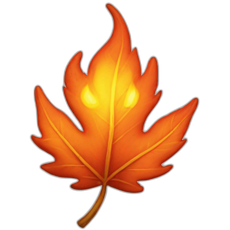 fire-leaf emoji