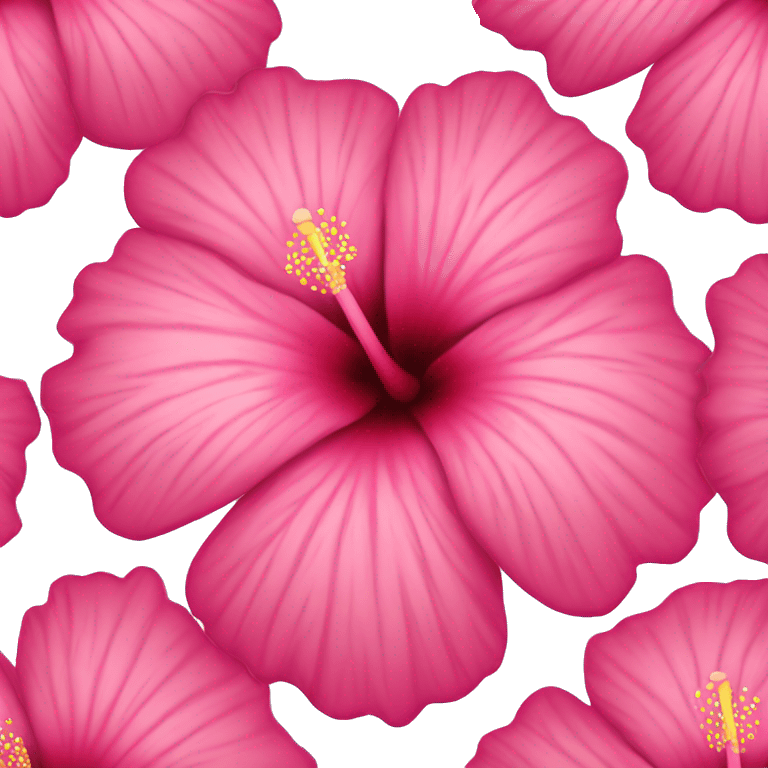 hibiscus flower pink emoji