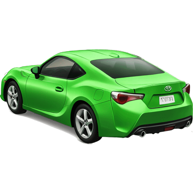 green toyota sports car emoji