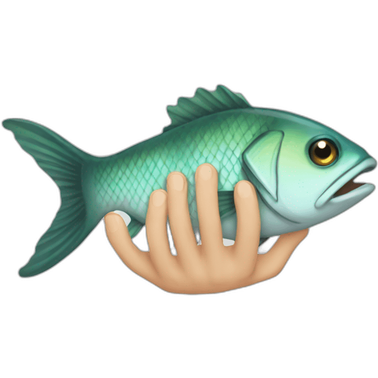 fish-hand-foot emoji