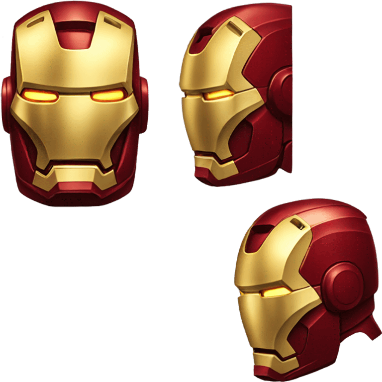 gold and red iron man emoji