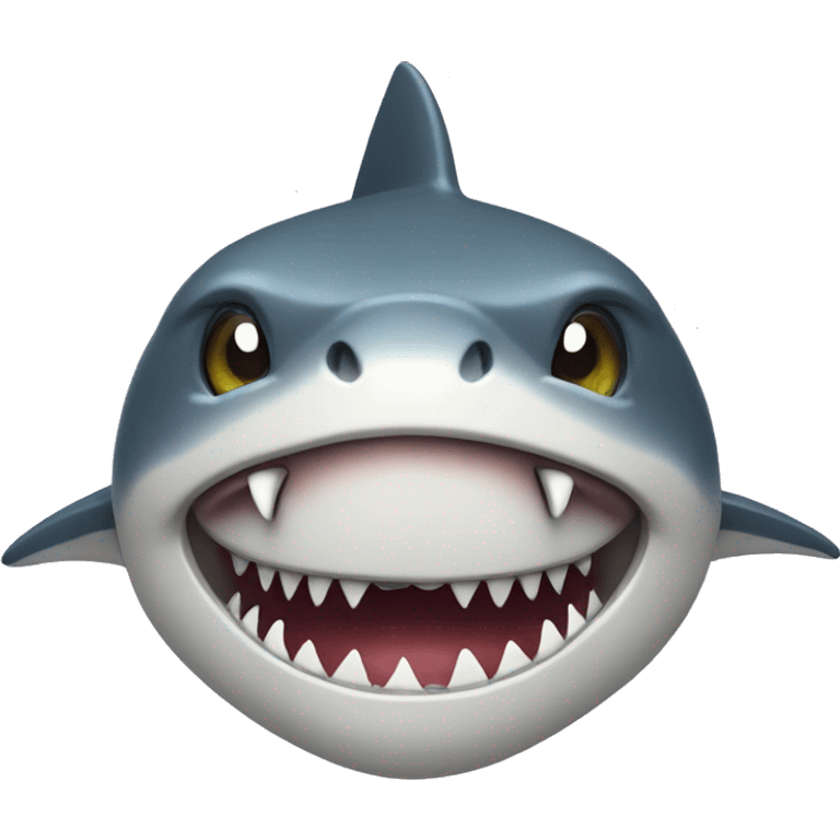 Shark head with snake body emoji