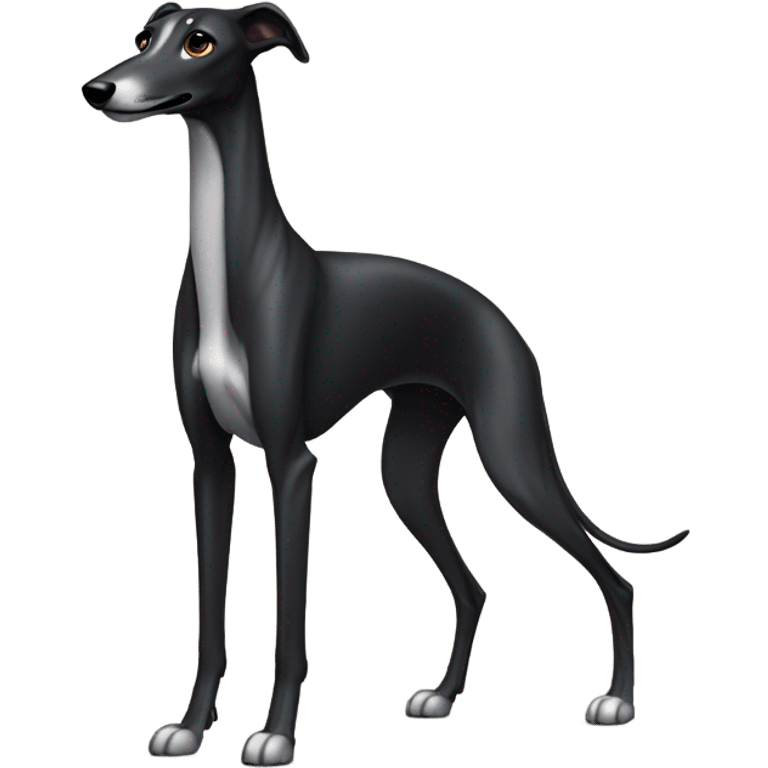 Greyhound black  emoji