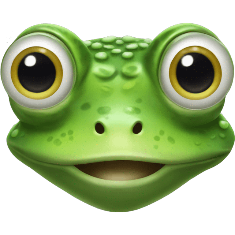 frog eith big eyes emoji