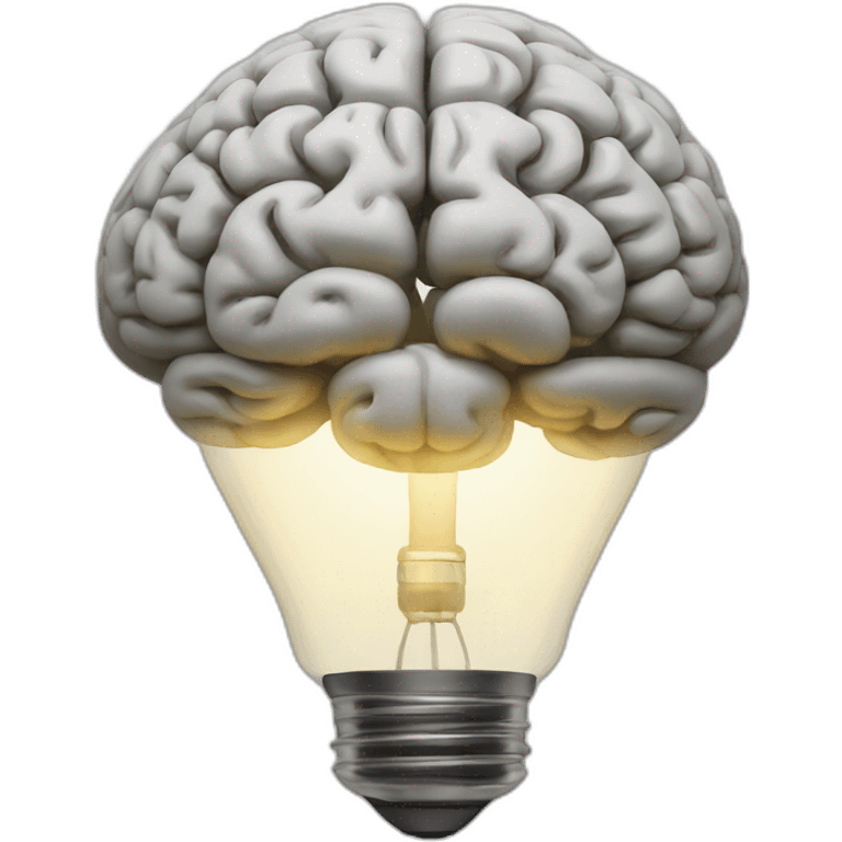 lamp-shaped brain emoji