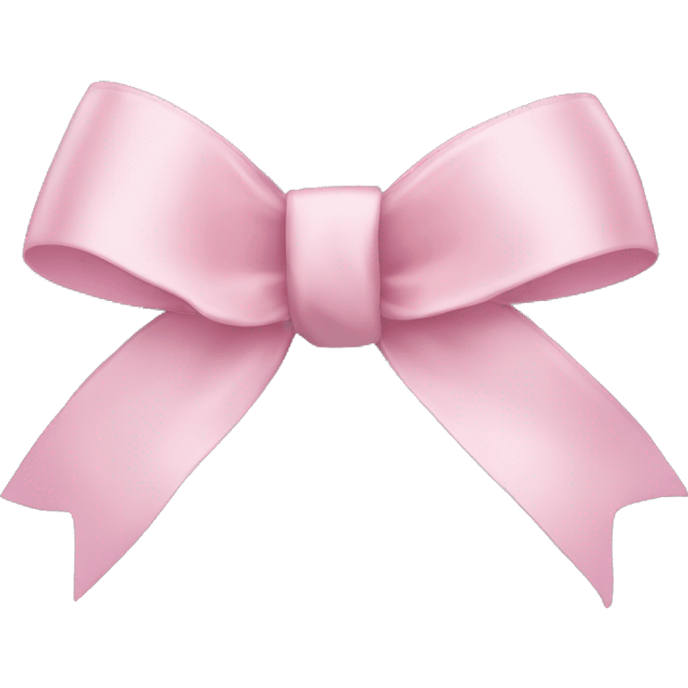 light pink ribbon bow emoji