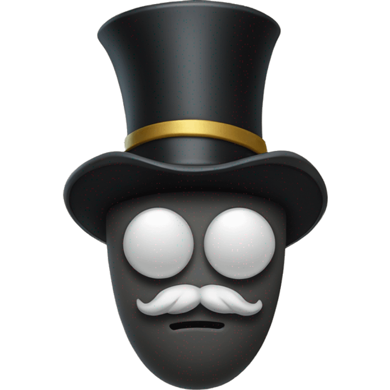 Boulder with a top hat and a monocle  emoji