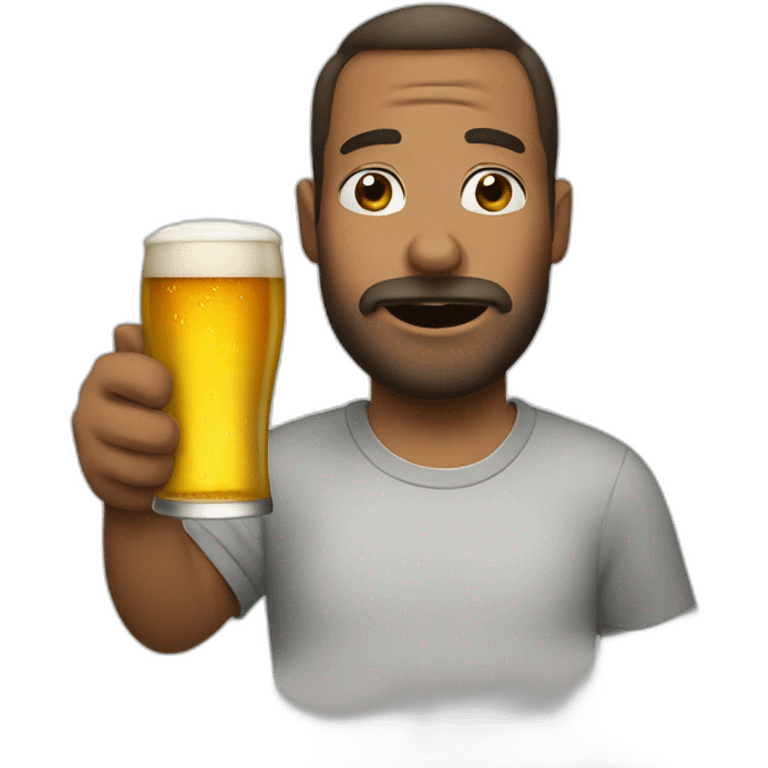 Today drinking beer emoji