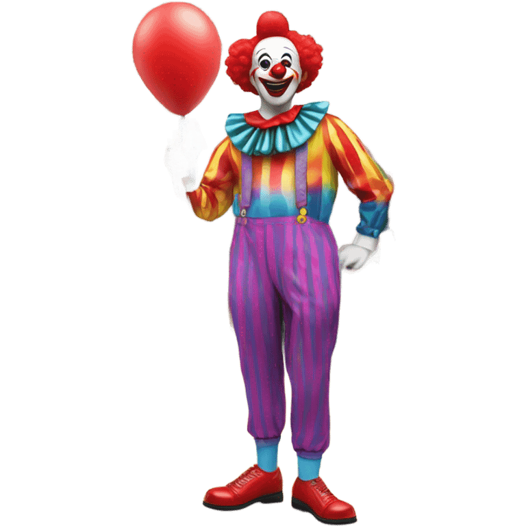 Clown in a shop emoji