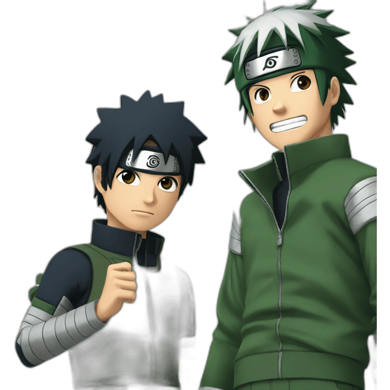 Naruto with Rock Lee emoji