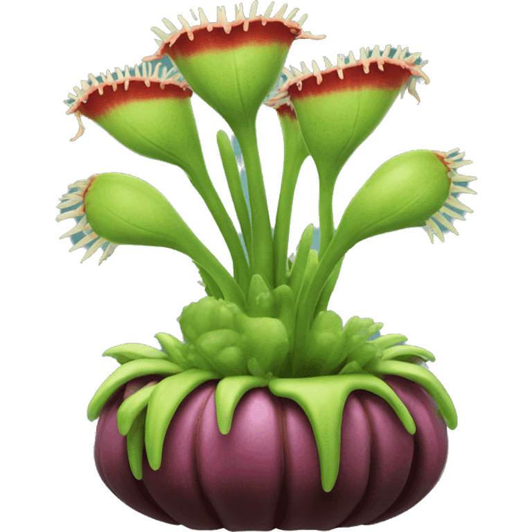 venus flytrap sea anemone emoji