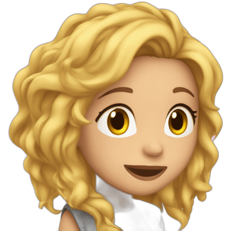 Shakira qui dort emoji