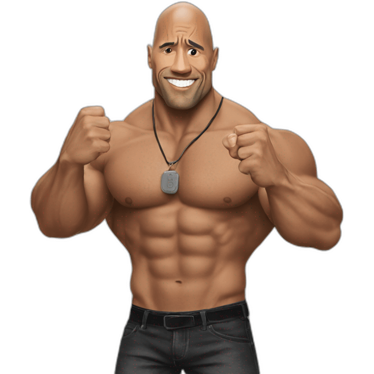 the rock meme photo emoji