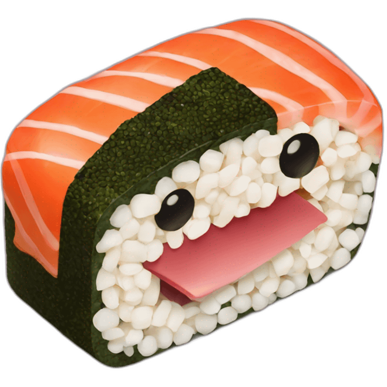 spam sushi with nori  emoji