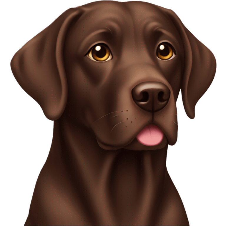 Chocolate lab  emoji