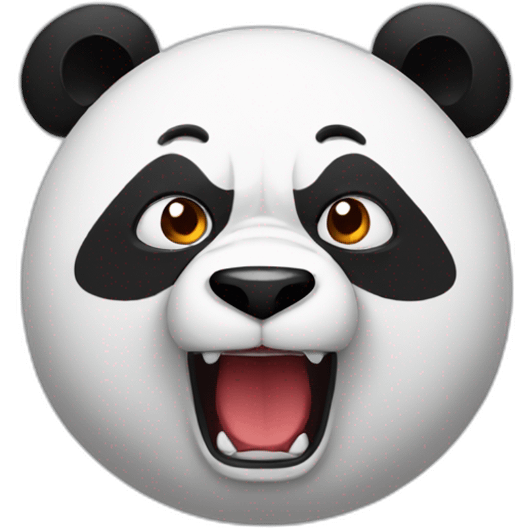 Anger male Panda emoji