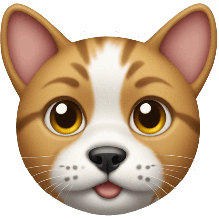 cat face with dog body  emoji