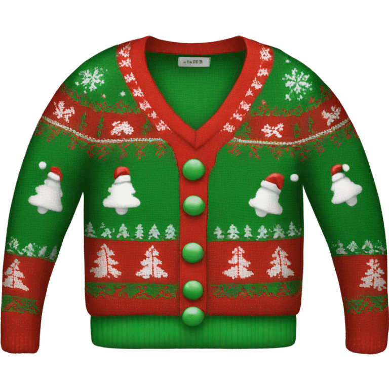 ugly christmas sweater emoji