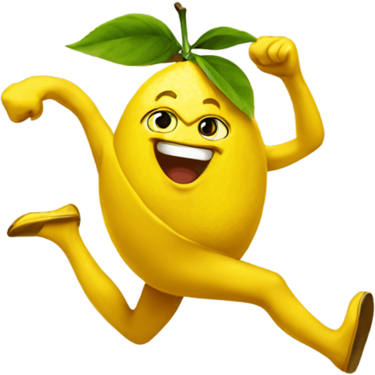 sprinting lemon joyful  emoji