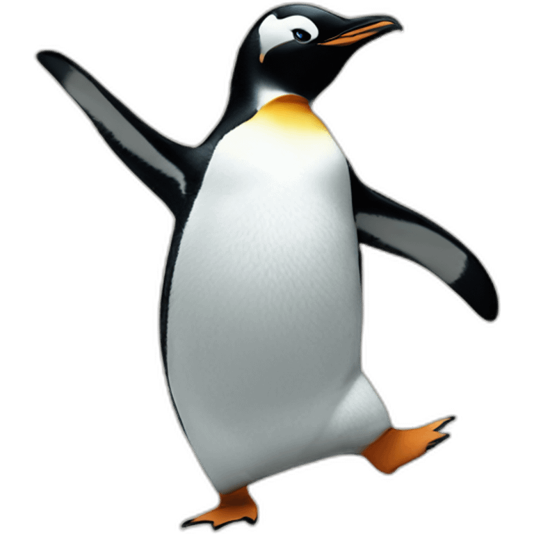 Penguin dancing emoji