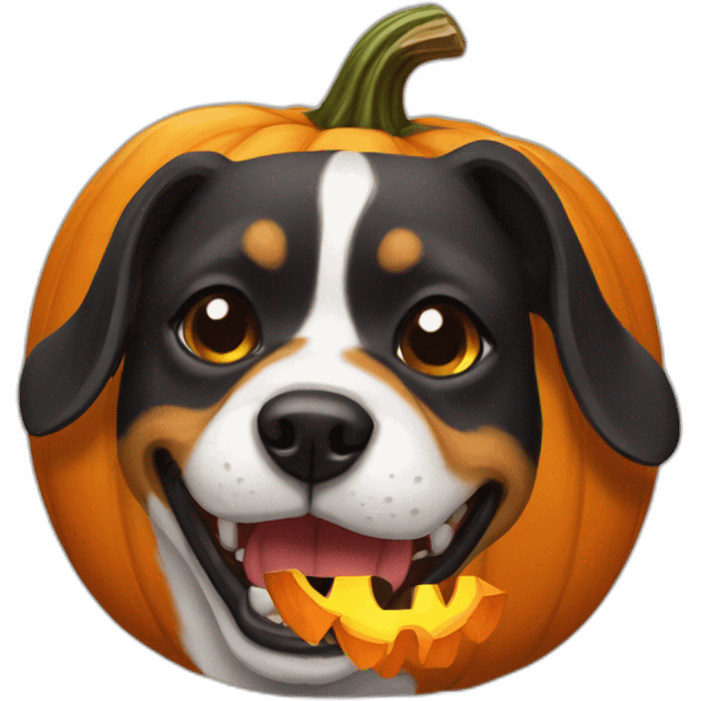 jack o lantern dog emoji