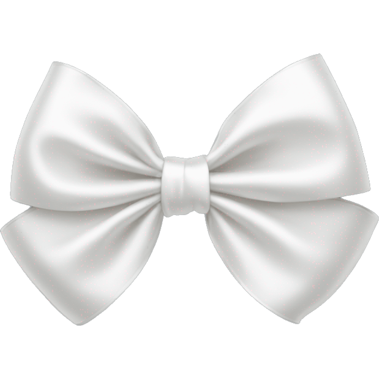 white satin bow emoji