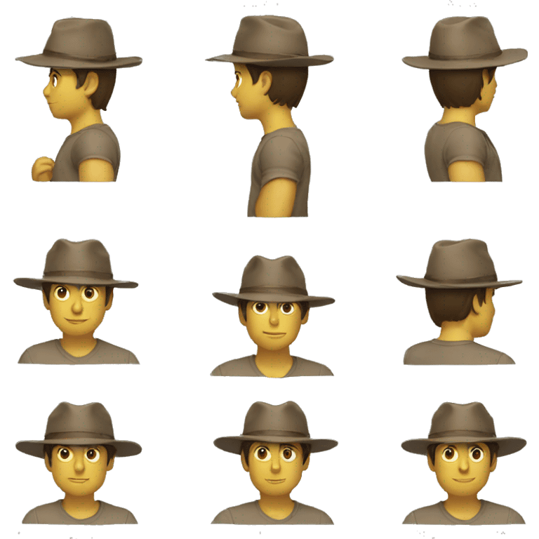 Hat boy emoji