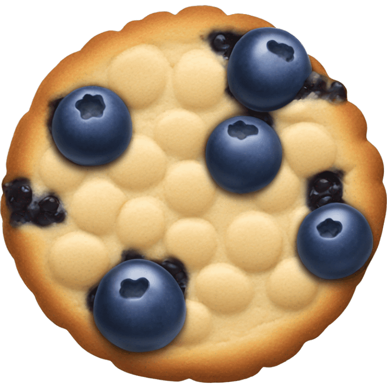 Blue berry cookie  emoji