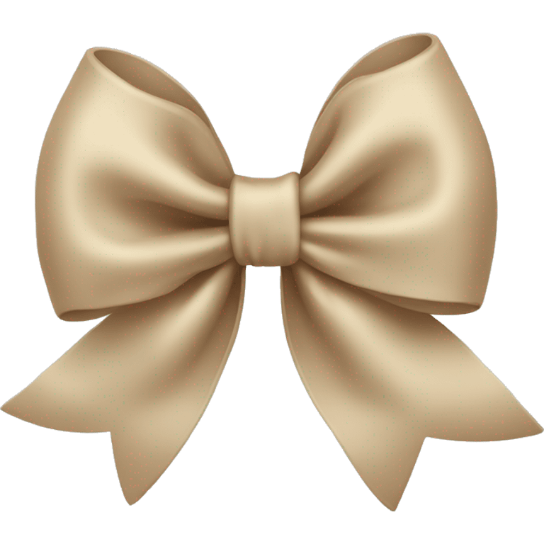 Beige bow emoji