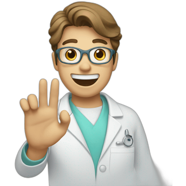 DENTIST WAVING emoji