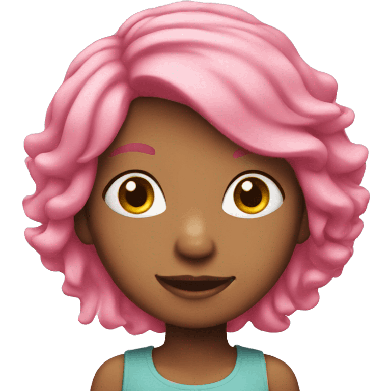 girl with pink hair  emoji