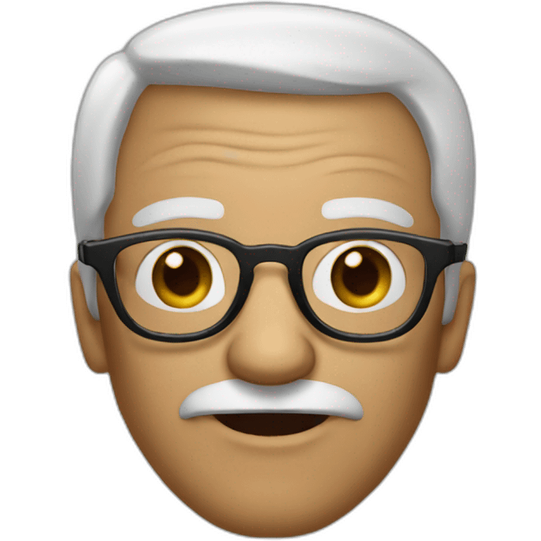 Face Old Man Black glasses emoji