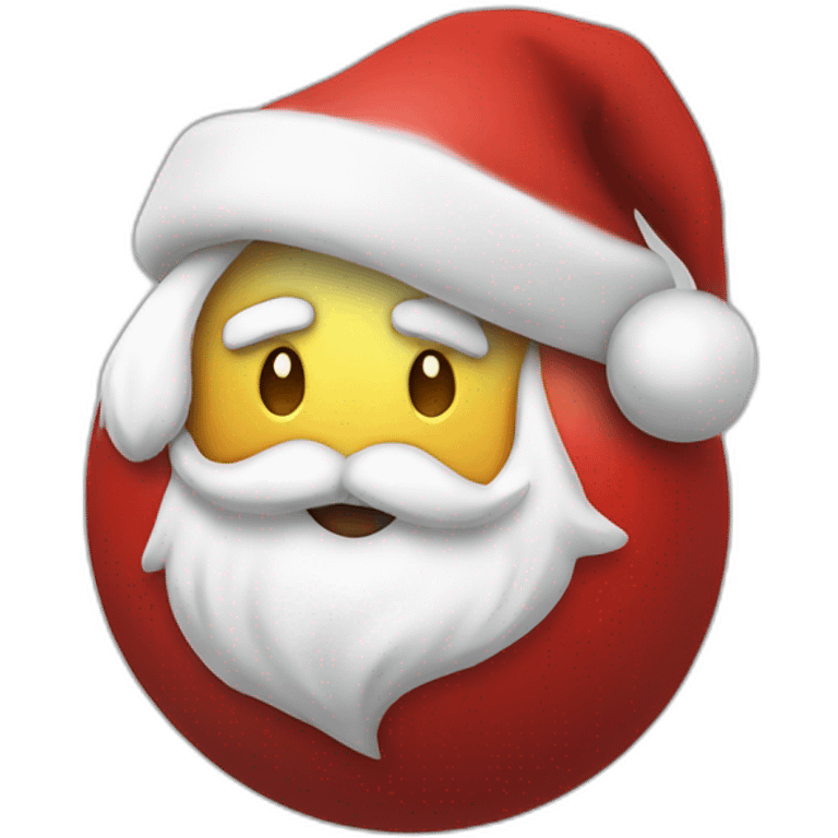 santa inside poke ball emoji