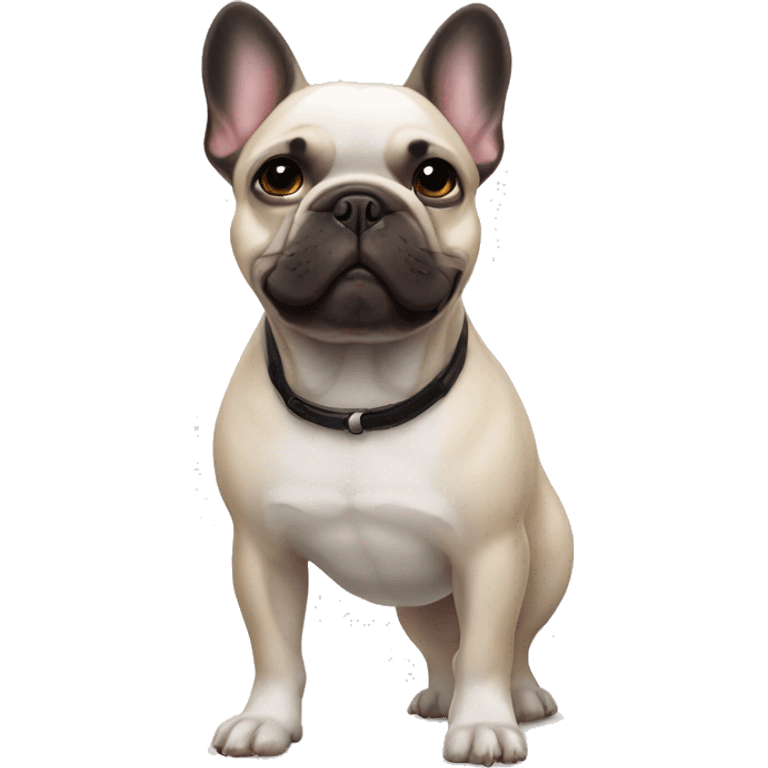 French bulldog with me emoji