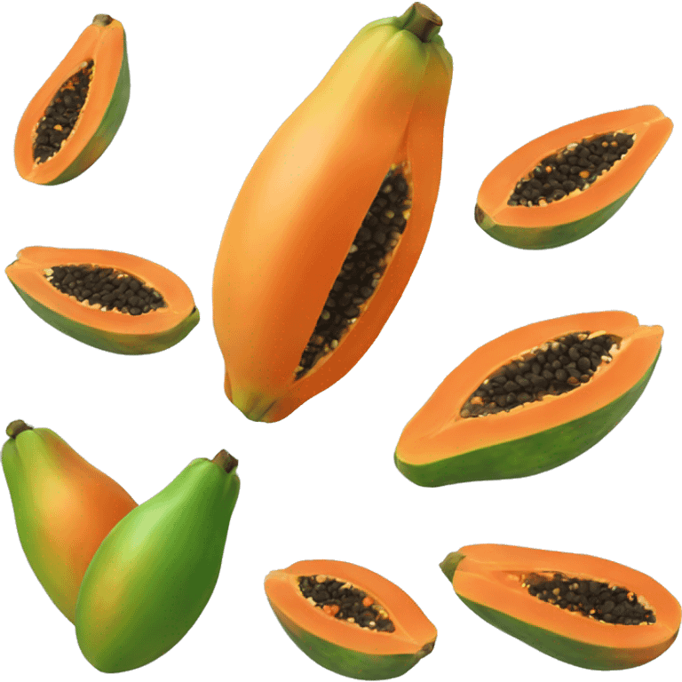 papaya fruit emoji