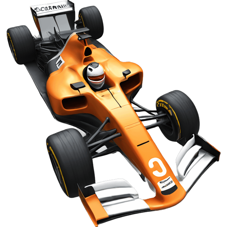 Mclaren Formula 1 car  emoji