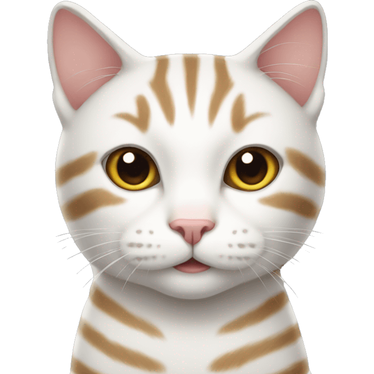 white striped cat emoji