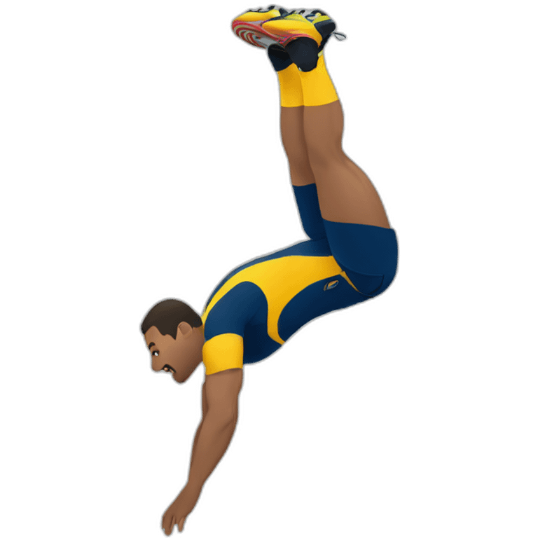 Rugby player diving emoji