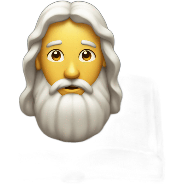 Bible with face emoji