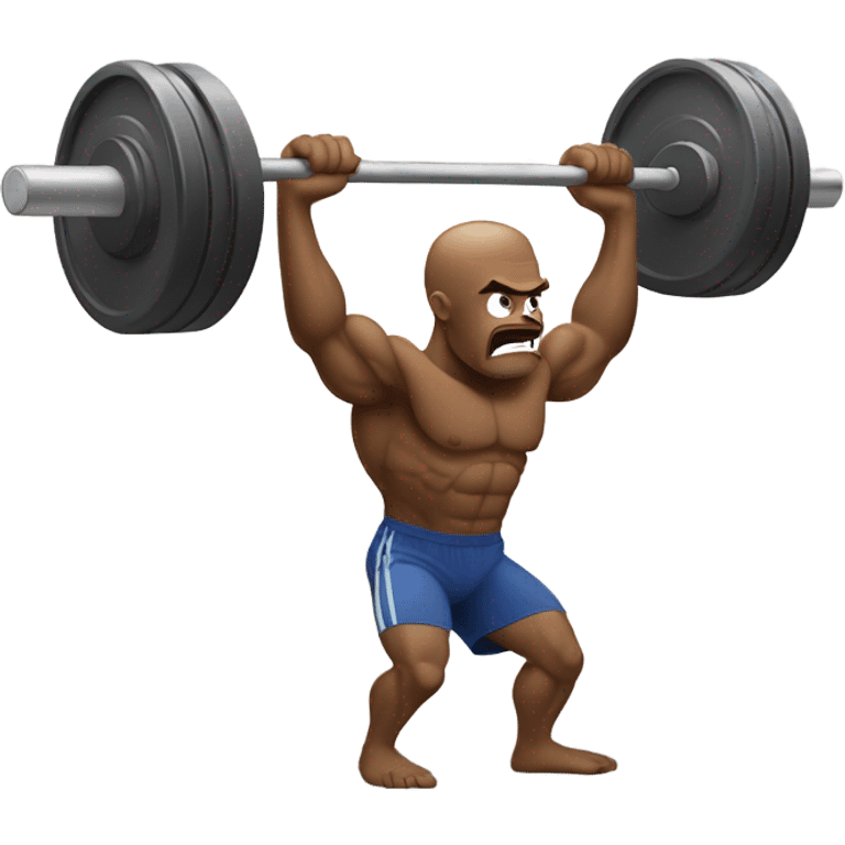 Weak guy in gym  emoji