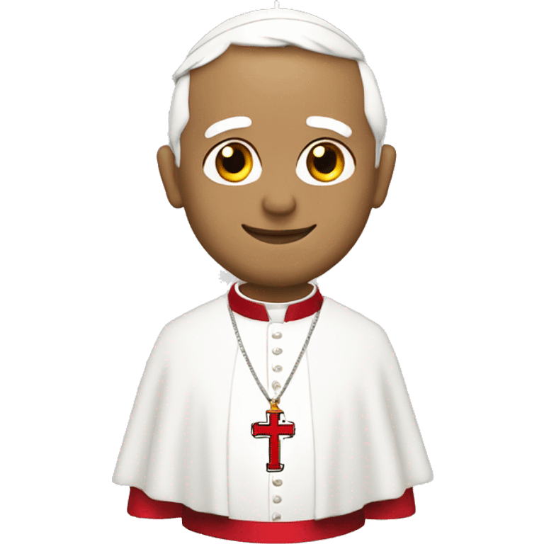 the pope with england shirt emoji