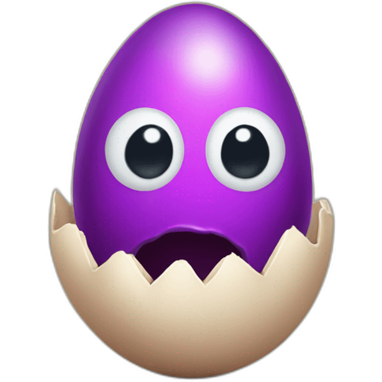 creature egg hatching emoji