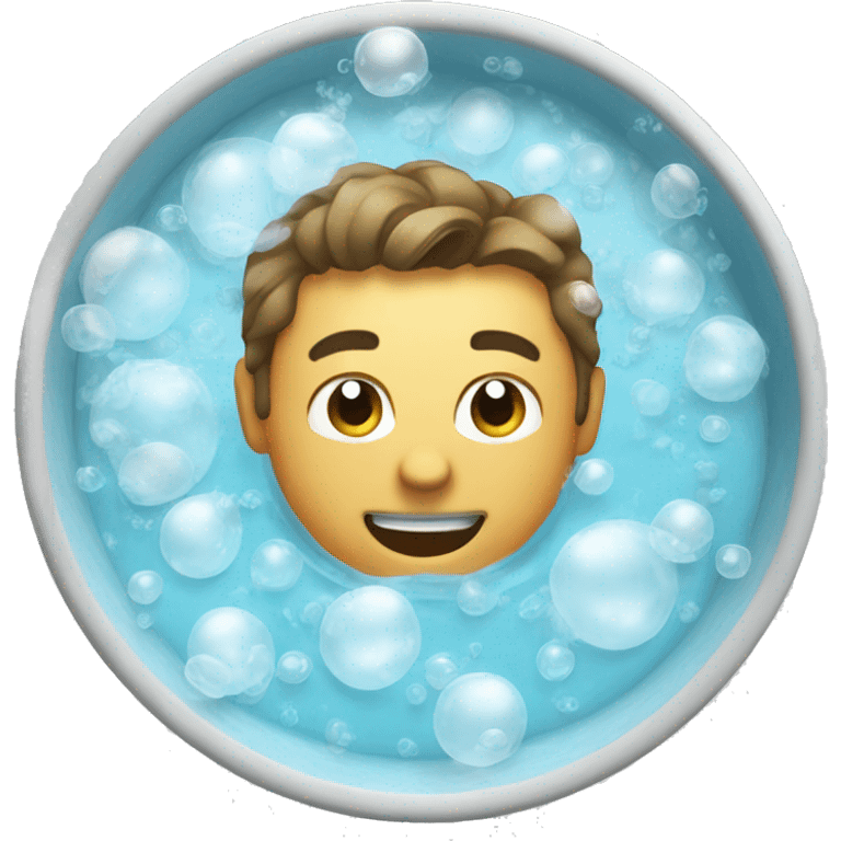 hot tub with bubbles emoji