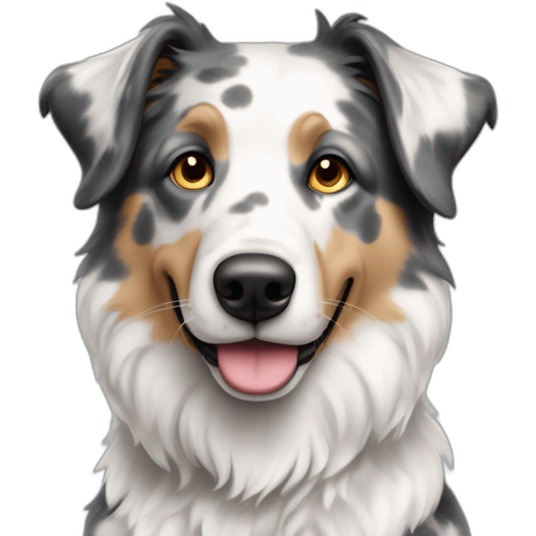 Colley bleu merle emoji