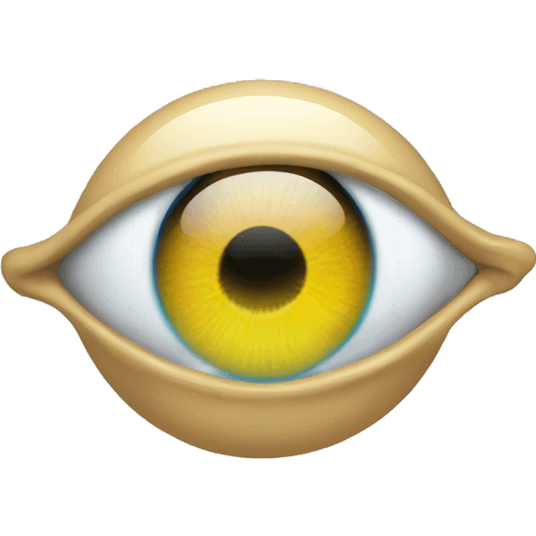 eyeball with rain falling from it emoji