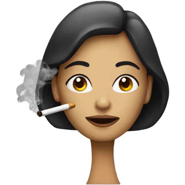 Woman smokin emoji